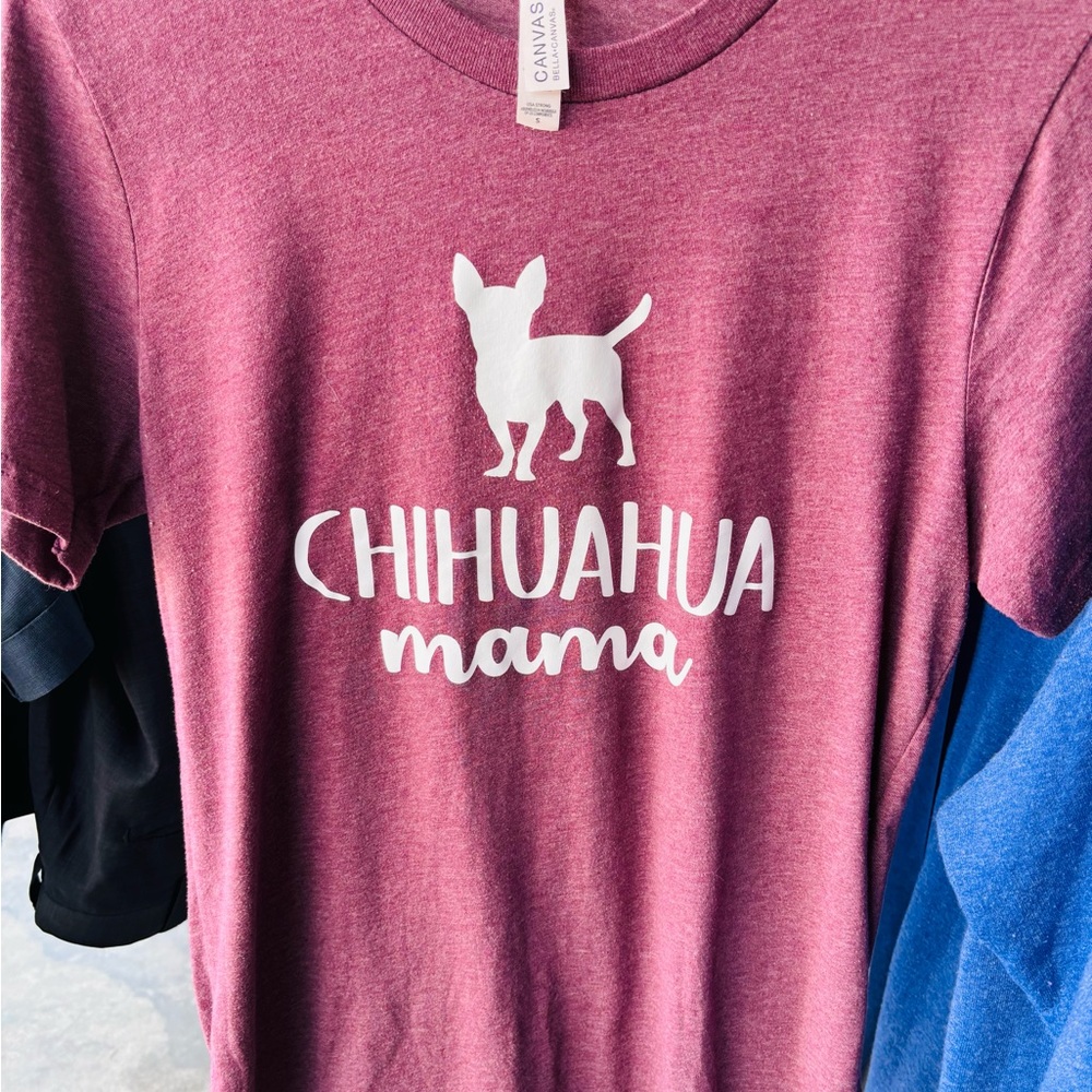 Bella Canvas Mauve 'Chihuahua Mama' Short Sleeve Tee